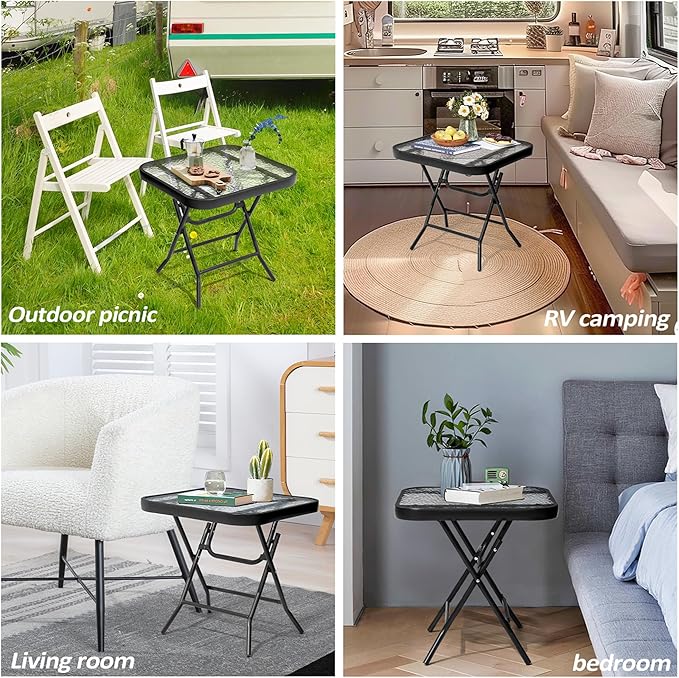 Foldable Outdoor Side Table - Image 6