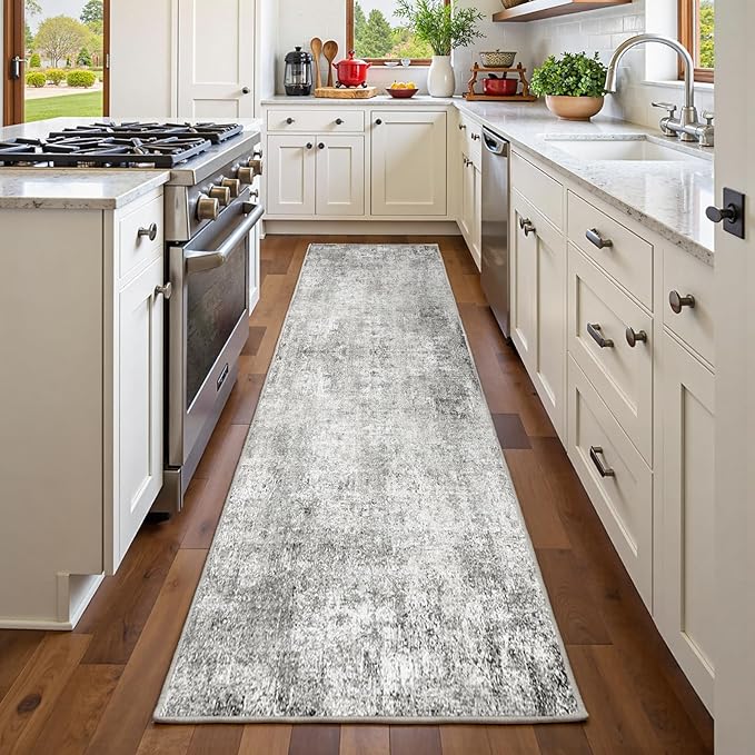 Washable Area Rugs 2'x6' Non-Slip Modern Abstract Soft - Image 4