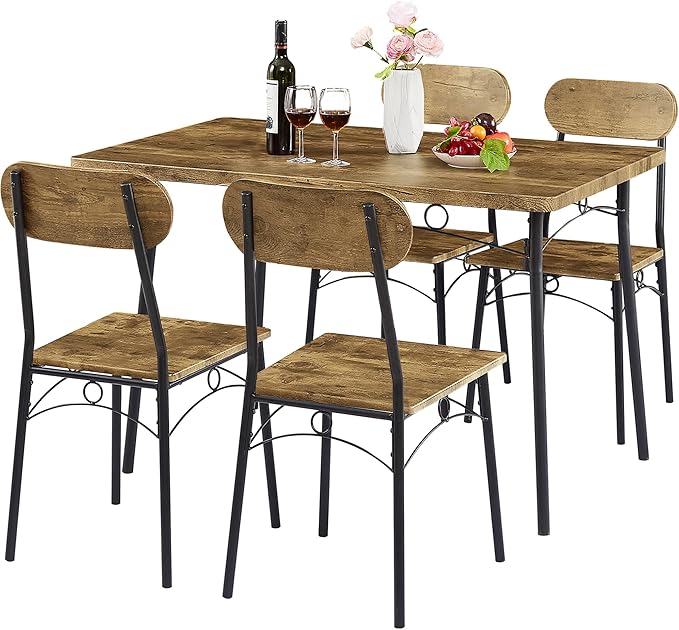 VECELO Kitchen Table Chairs Set - Image 8