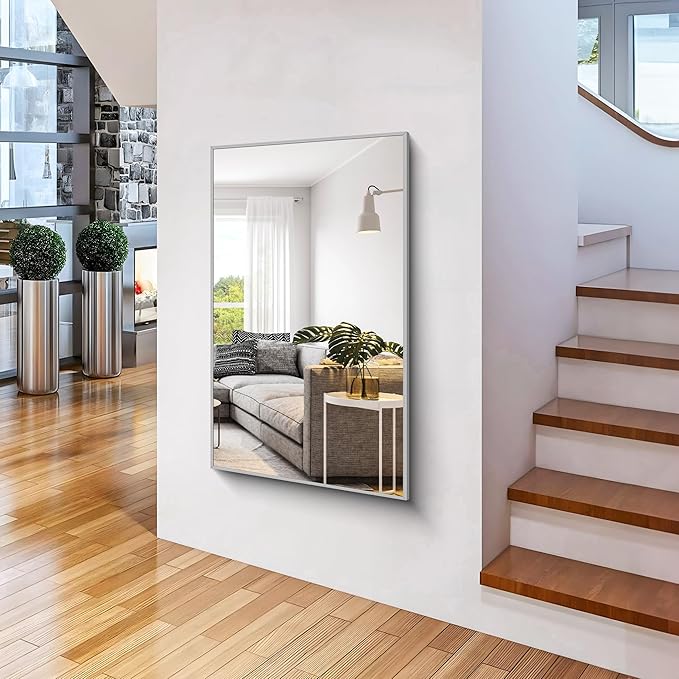 36x55inch Bathroom Mirror, Large Rectangular Wall Mirrors - Image 8
