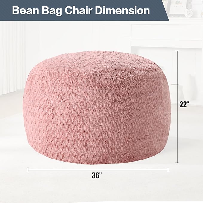 3ft Bean Bag Chairs for Adults Large Beanbag Chair - Image 2