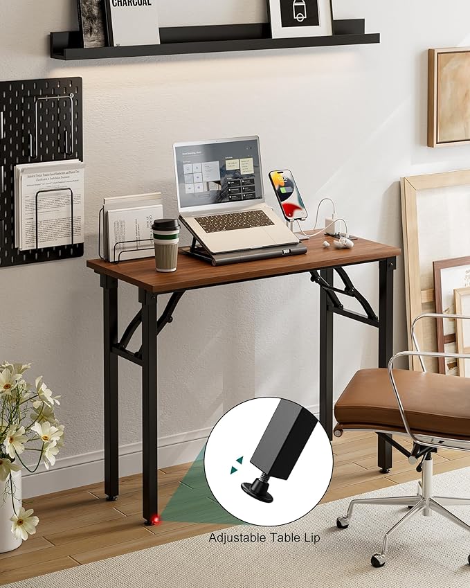 Frylr Small Folding Computer Desk – 35.8 Inch Portable Table - Image 6