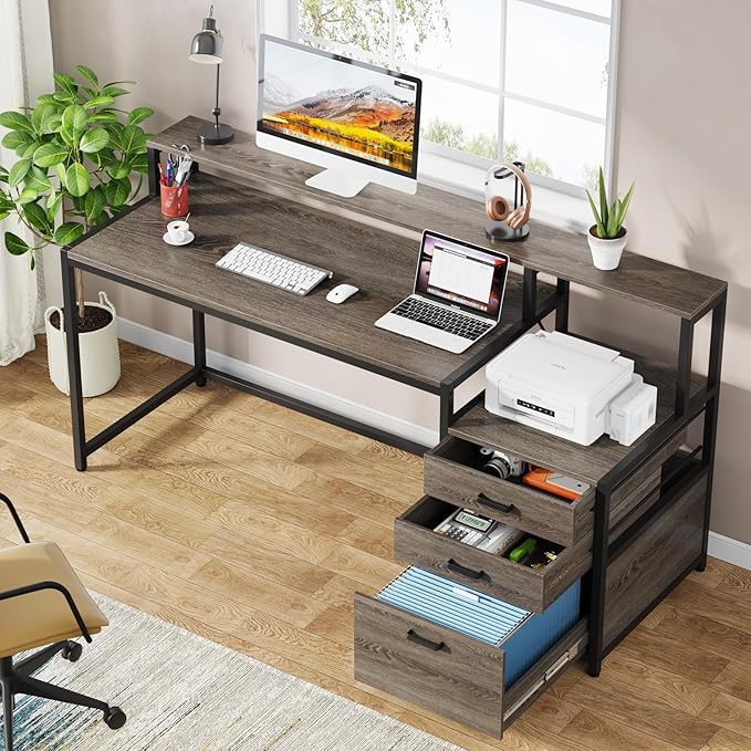 Tribesigns 63 Inch Computer Desk - Image 4
