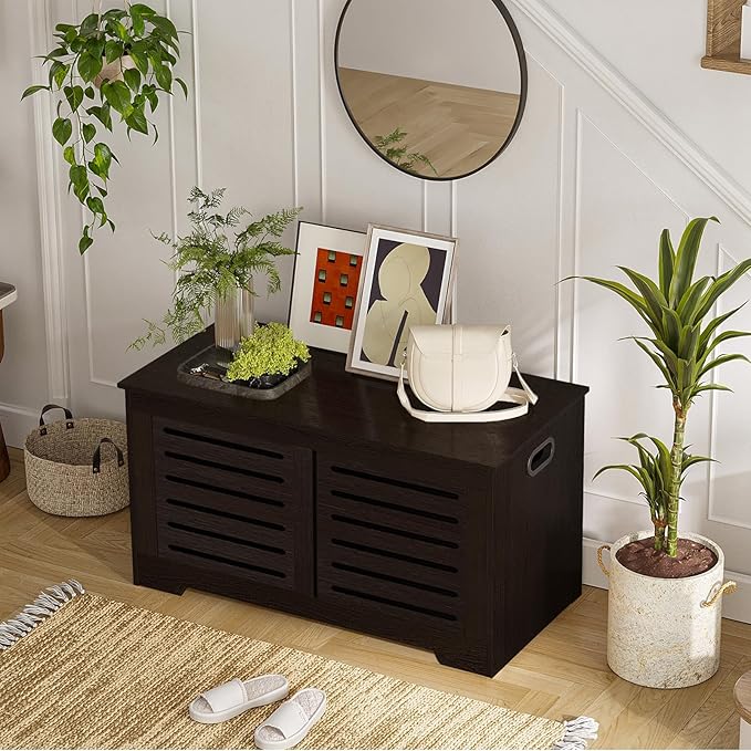 DINZI LVJ Storage Chest, Flip-Top Wooden Toy Box - Image 4