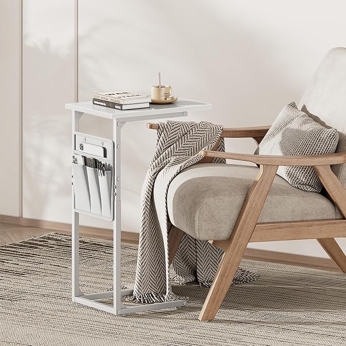 Vagusicc C Shaped End Table, Small Side Table - Image 6