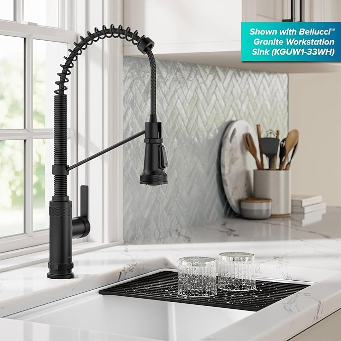 KRAUS Allyn Commercial Style 2-Function Single Handle Pull Down Kitchen Faucet - Image 3