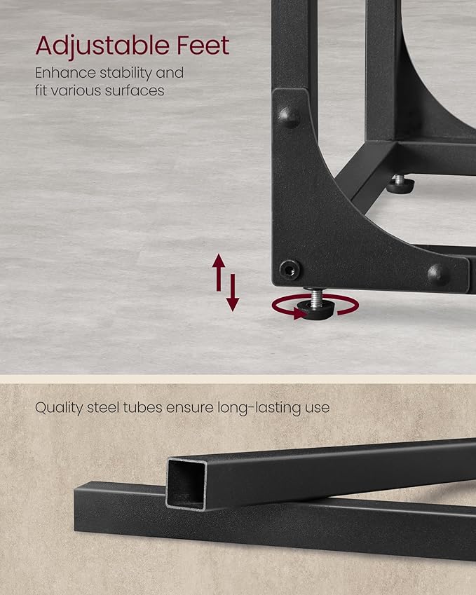 VASAGLE C-Shaped End Table, Small Side Table - Image 6