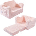 Kids Couch, 2-in-1 Convertible Kids Chair to Lounger Bed, Kids Sofa by KokoSelene