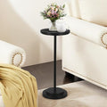 Drink Table Set of 2, Small Round Pedestal Side Table by COVLON