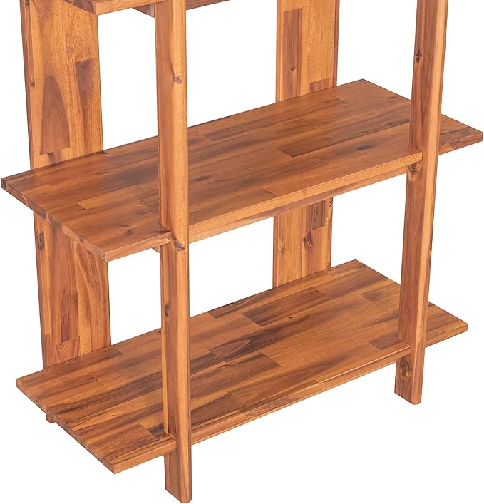 Christopher Knight Home Milio Modern 4 Shelf Bookcase, Acacia Solid Wood Book - Image 13