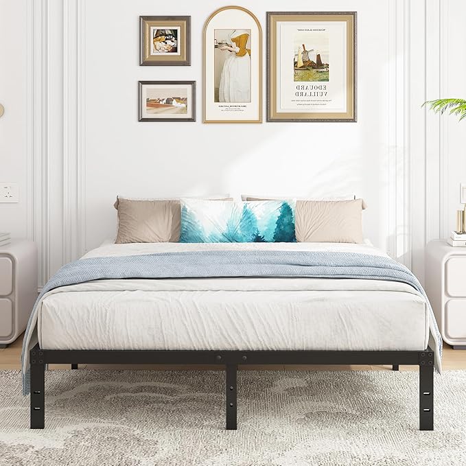 10 Inch King Size Bed Frame, Platform Metal Bed Frame King Heavy Duty Steel - Image 5