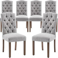 Tufted Upholstered Parsons Dining Chair by SNUGWAY