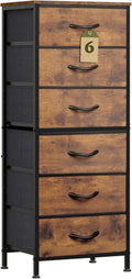 WLIVE Tall Dresser for Bedroom, 6 Drawer Dressers & Chests of Drawers, Fabric by WLIVE