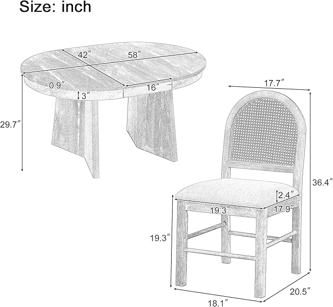 Ball & Cast Retro Dining Table Set - Image 2