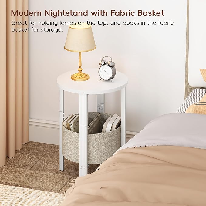 VAGUSICC Small Round Side Table End Table - Image 7