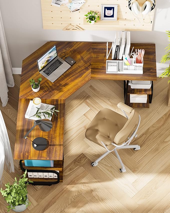 Teraves Modern L Shaped Desk - Image 2