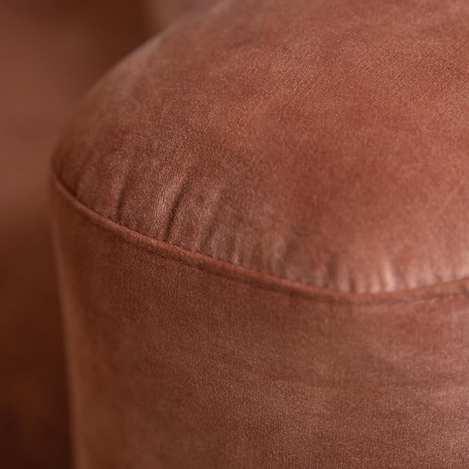 Acanva Luxury Modern Tight Curved Back Velvet Sofa, Minimalist Style Comfy Couch - Image 11