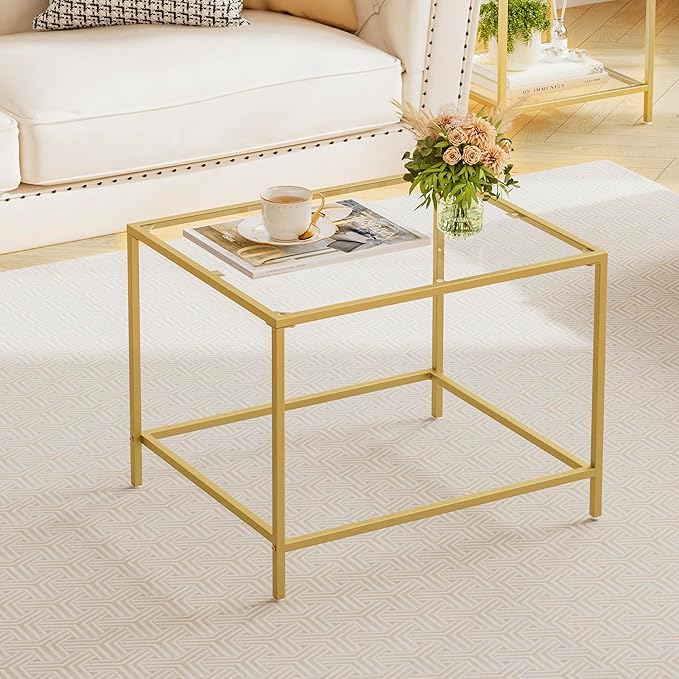 Glass Coffee Table, Modern Rectangular Coffee Table - Image 8
