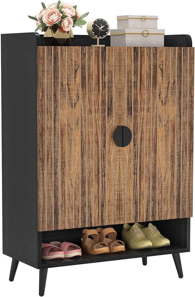 Tribesigns Shoe Cabinet with Doors, 7-Tier Shoe Storage Cabinet with Adjustable - Image 10