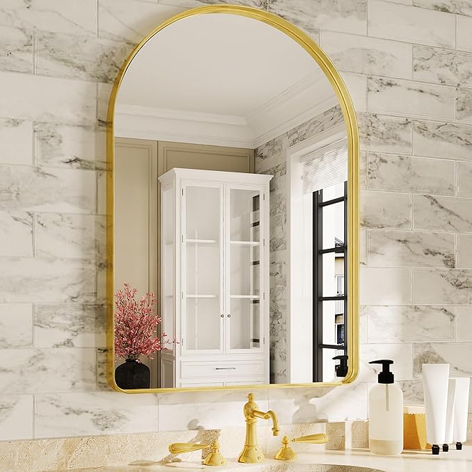 Suidia 22" x 30" Bathroom Mirror, Bathroom Vanity Mirror Metal Framed, by SuidiaMirror