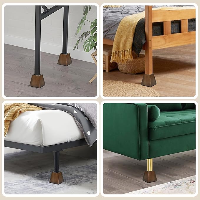 Sopicoz Wooden Furniture Risers Tapered Bed Risers - Image 6