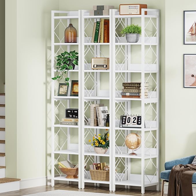 Tribesigns 78.7 Inch Extra Tall Narrow Bookshelf, 7 Tier Skinny Bookcase - Image 4