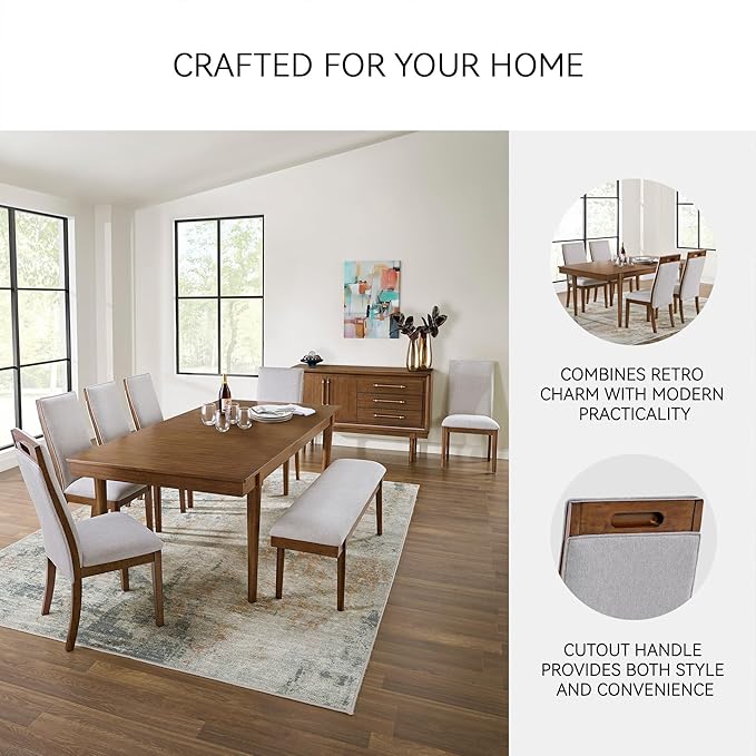 Signature Design by Ashley Lyncott Contemporary Upholstered Armless Dining Chair - Image 5