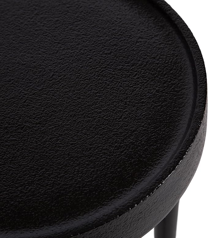 Kate and Laurel Rava Modern Metal Round Drink Table; 10 x 10 x 21; Black; Cast - Image 9