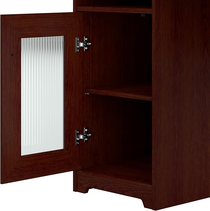 Bush Furniture Cabot L Shaped Computer Hutch, Corner Desk - Image 5