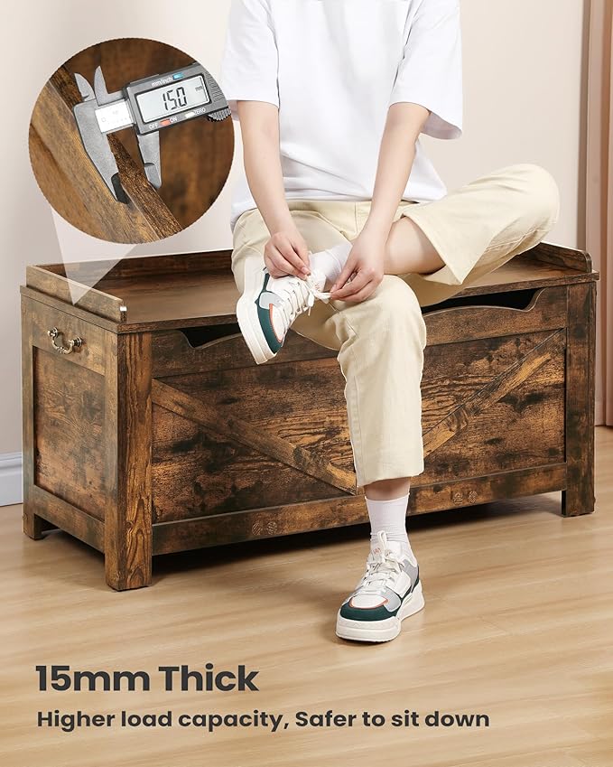 39.4" Storage Chest, Extra Large Storage Trunk - Image 4