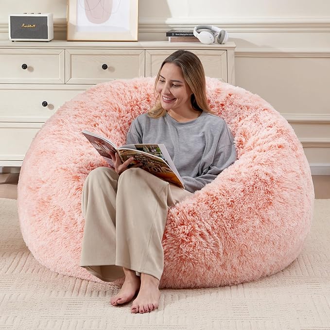 Giant Bean Bag Chair Cover, Bean Bag Couch Cover Without Filler Included by Unknown