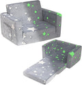 ALIMORDEN 2-in-1 Toddler Fold Out Couch, Comfy Convertible Sofa to Lounger by ALIMORDEN