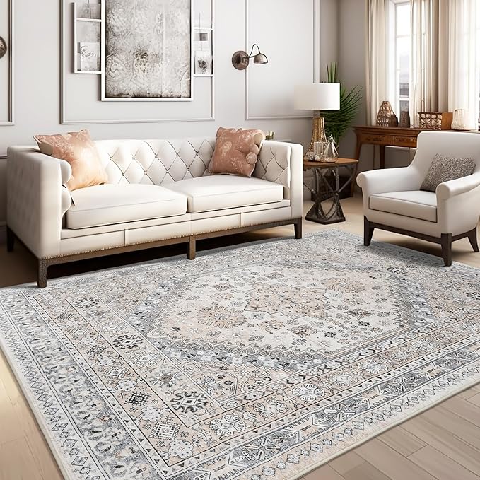 zesthome 7x9 Area Rug, Super Soft Washable Rugs - Image 3