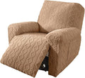 vctops 4 Pieces Geometric Jacquard Plush Recliner Slipcovers Soft Fuzzy Fluffy by vctops