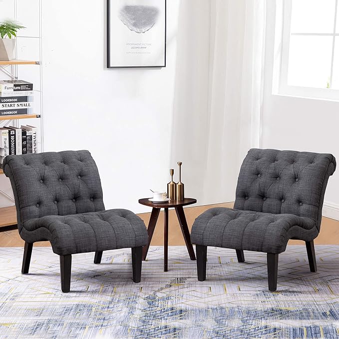 Yongqiang Upholstered Accent Chair - Image 6