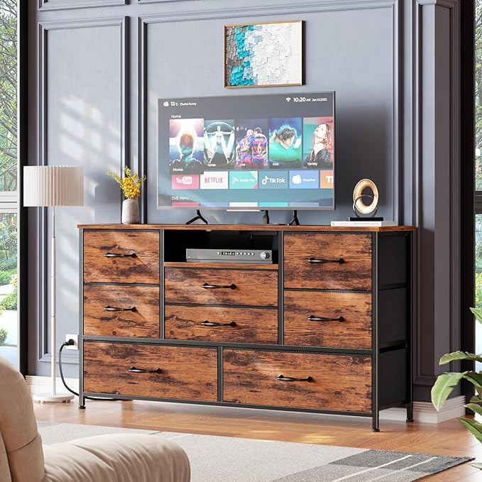 Furnulem Bedroom Dresser TV Stand - Image 8