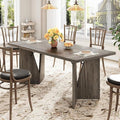 GarveeHome Dining Room Table 6, 70.9'' Rectangular Kitchen Table Dining Room by GarveeHome
