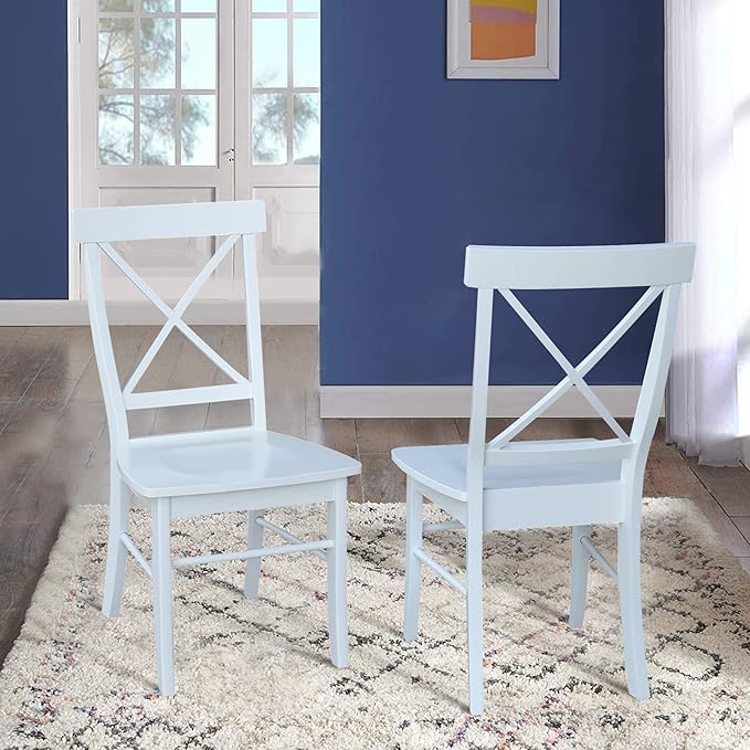 Set of Two X-Back Dining Chairs - Image 2