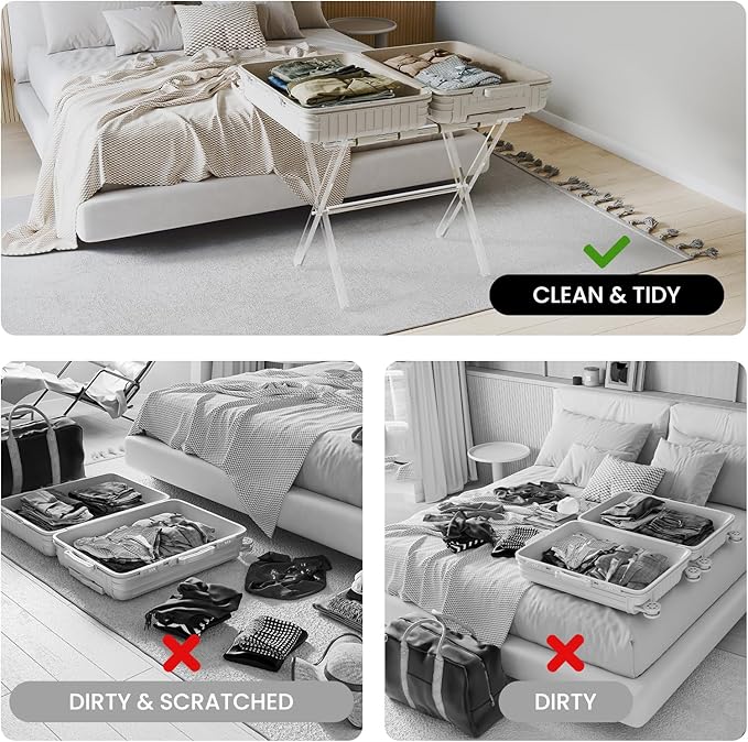 Sumerflos Acrylic Luggage Rack for Guest Room - Image 7