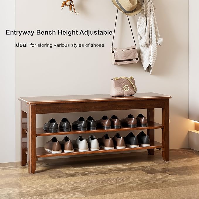Shoe Storage Bench for Entryway - Image 4