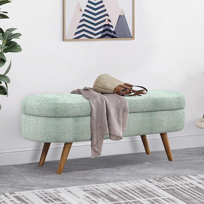 NicBex Ottoman Bench with Storage - Image 2