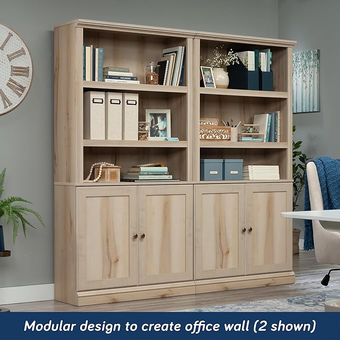 Sauder Miscellaneous Storage Library, Pacific Maple Finish - Image 6