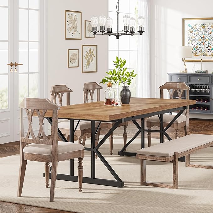 Tribesigns Farmhouse Dining Table - Image 7