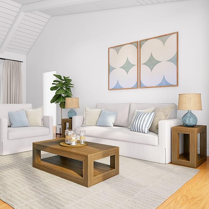 Plank+Beam 40" Modern Rectangular Coffee Table - Image 7