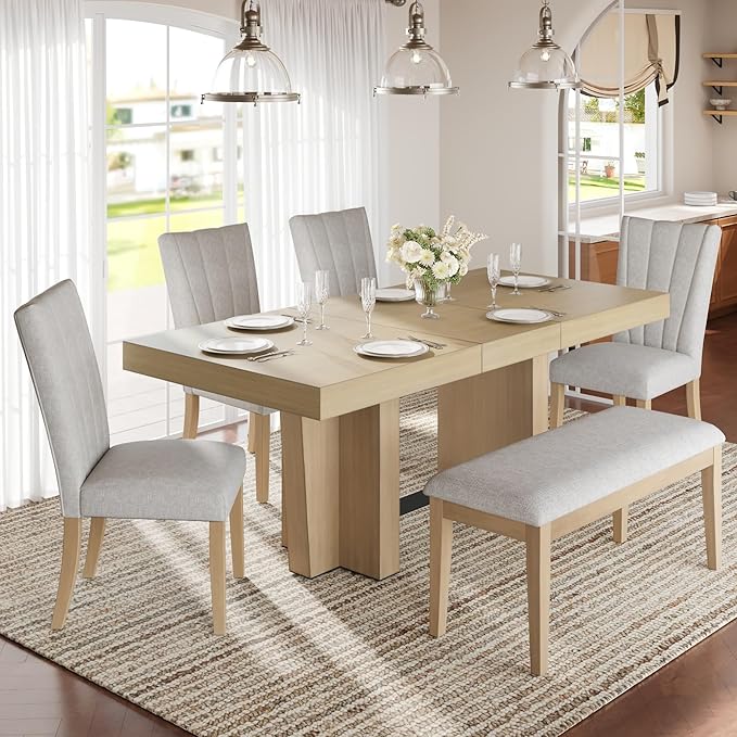 Ball & Cast 6 Piece Farmhouse Dining Table Set by BallCast