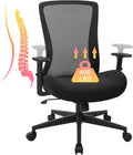 Big and Tall Office Chair for Heavy People 400lb, Ergonomic Desk Chair Mesh by FAMSINGO