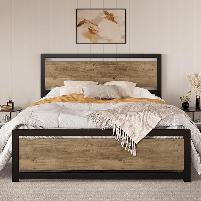 SHA CERLIN Full Size Bed Frame by SHACERLIN