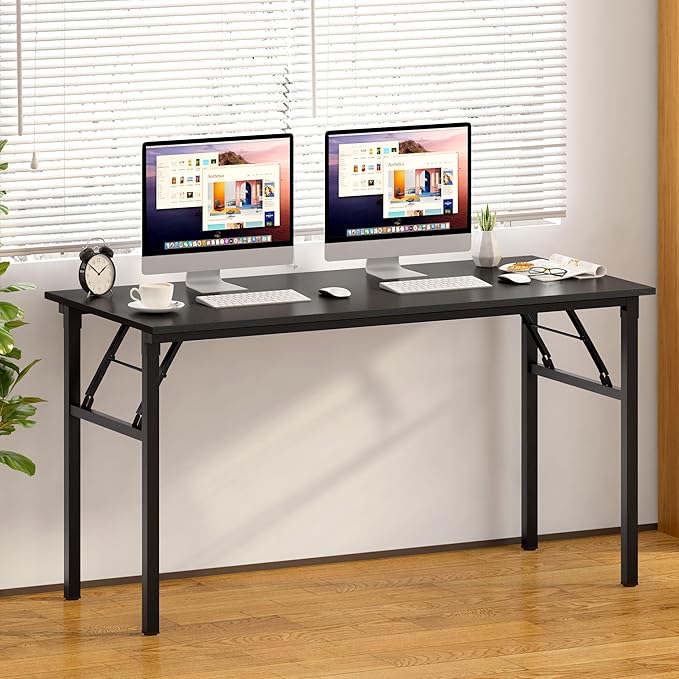 DlandHome Computer Desk, 59.8Inch Office Desk Computer Table, Study Writing - Image 2