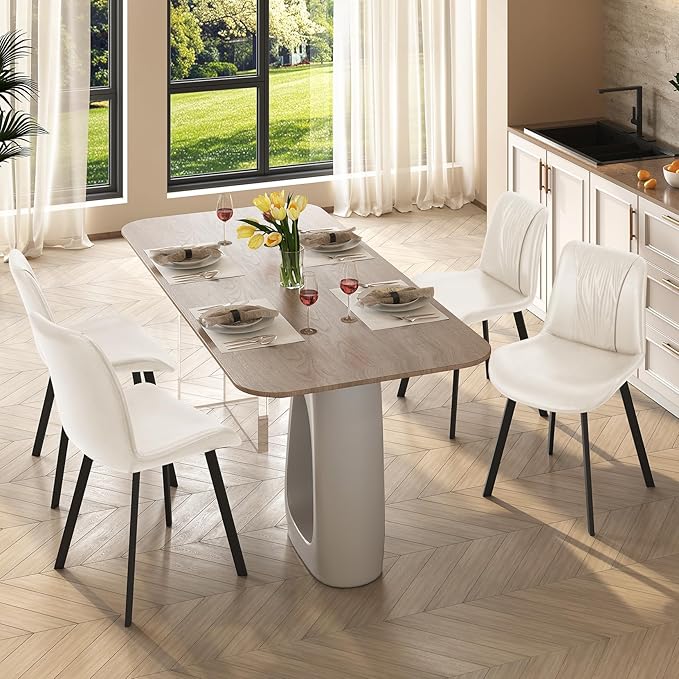 Upholstered Dining Chairs Set of 2, Modern Kitchen & Dining Room Chairs - Image 2