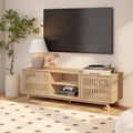 Plank+Beam Mid-Century Modern Wood TV Stand, Solid Wood Entertainment Console by PlankBeam